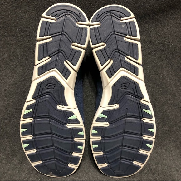 Skechers Women’s Gratis Running Shoes Sneakers 104151 Blue Memory Foam Size 10 - Picture 9 of 10